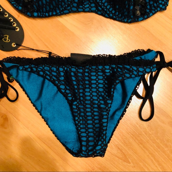 Teal Beach Bunny Love Her Madly Bikini - Picture 3 of 8